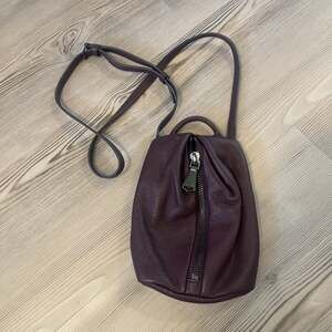 Aimee Kestenberg Soft Pebbled Leather Plum Crossbody